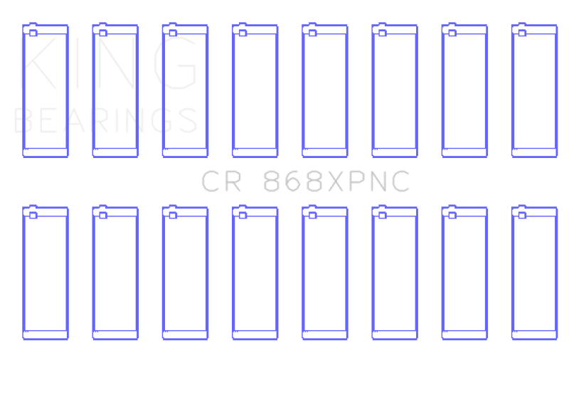 King Engine Bearings Ford Prod V8 4.6L/5.4L SOHC (Size 0.25) Performance Coated Rod Bearing Set